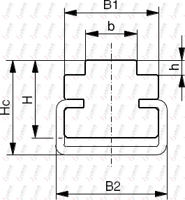 TG-CT CT型單排鏈條導軌圖紙